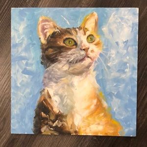 Oil painting-cat